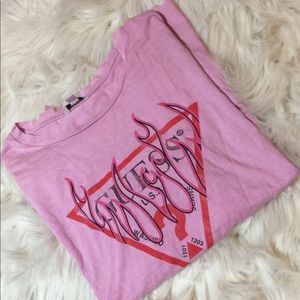 NWOT Guess Flames T-shirt WORN ONCE
